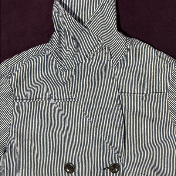Ruby Rd. Navy and White Striped Jacket - Picture 4 of 7